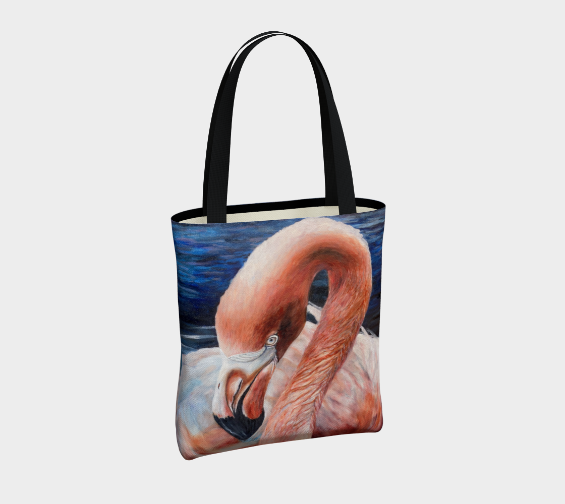 Flamingo Impressions Medium Art Tote