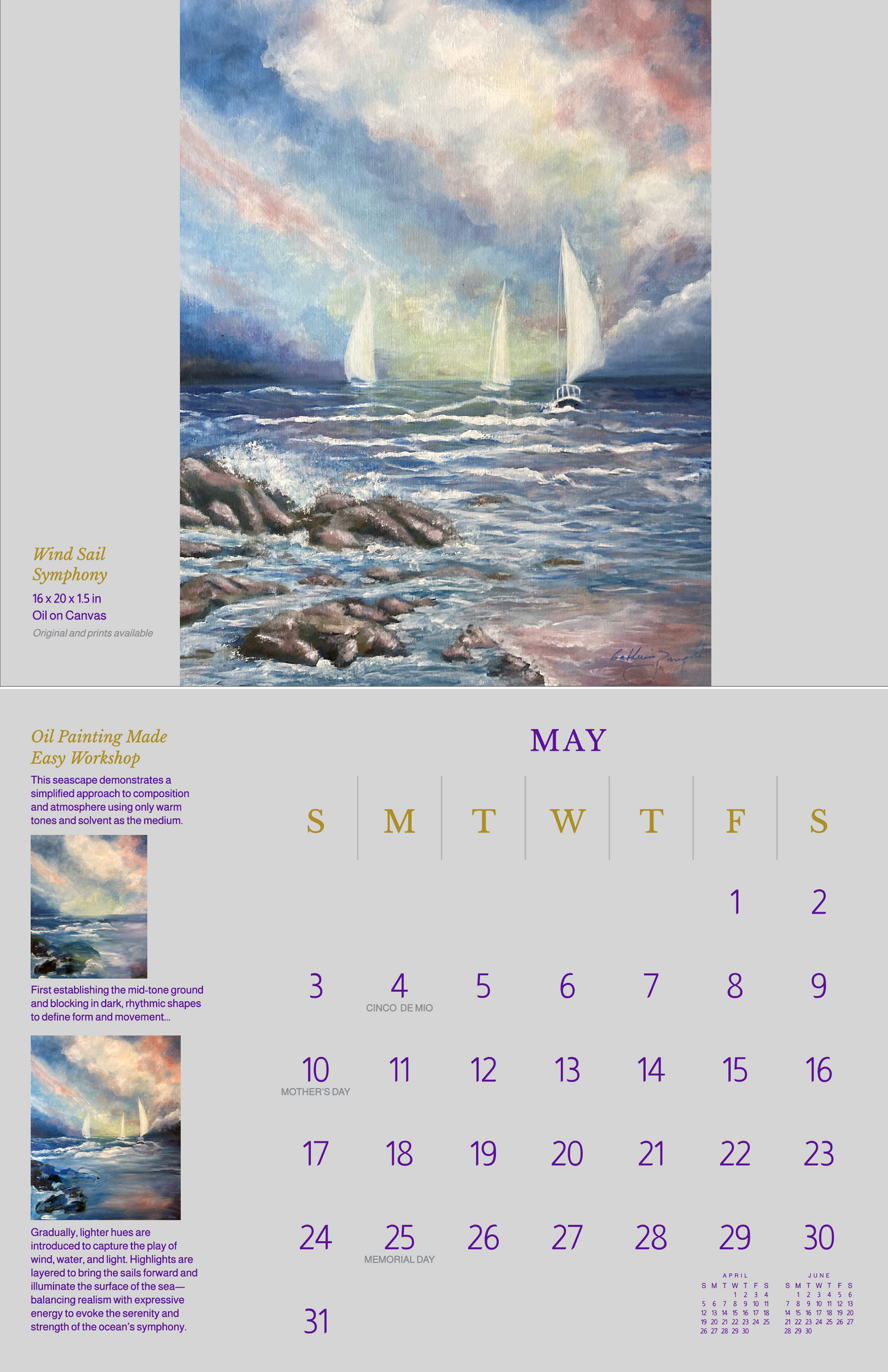 Mastering and Evolving in my Artistry 2026 FIne Art Calendar
