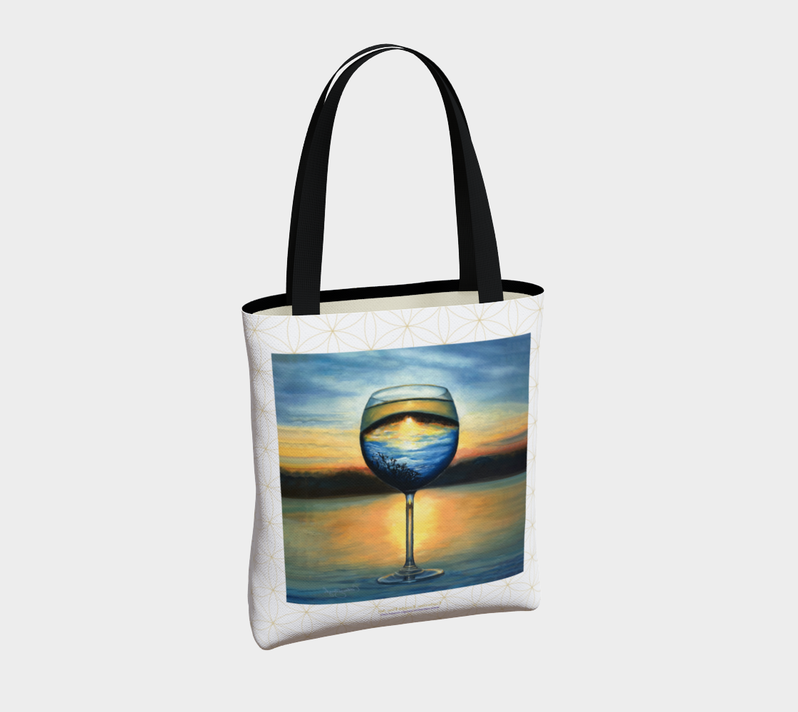 Sunset in Glass w Grid