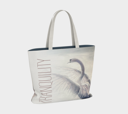 Wings of Tranquility Cotton Statement Bag