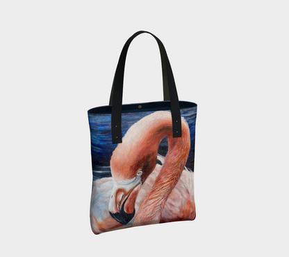 Flamingo Impressions Medium Art Tote