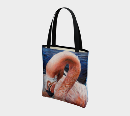 Flamingo Impressions Medium Art Tote