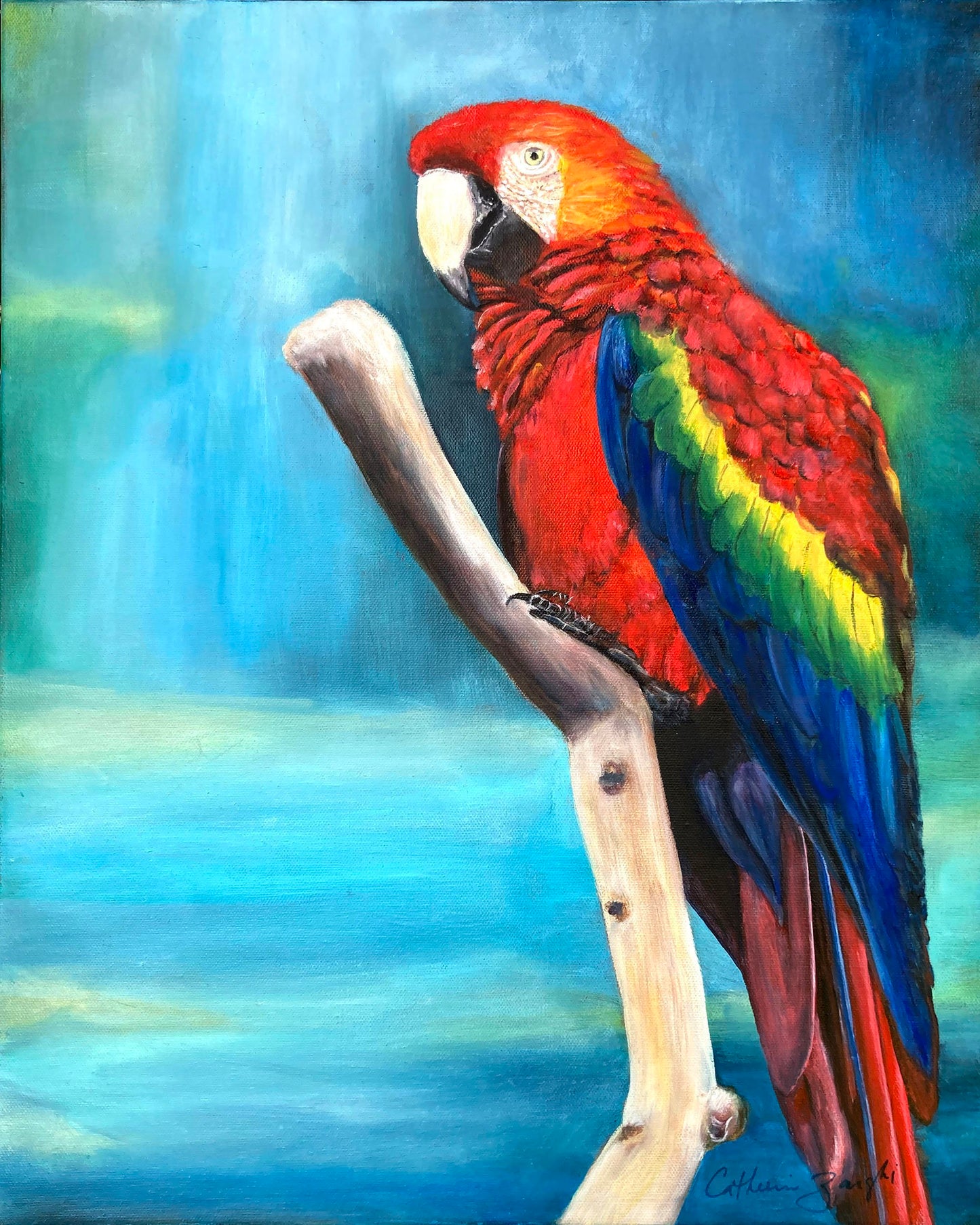 Place this painting in a home setting fit for 18 x 24
