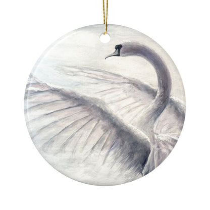 Wings of Tranquility | Ceramic Art Ornament