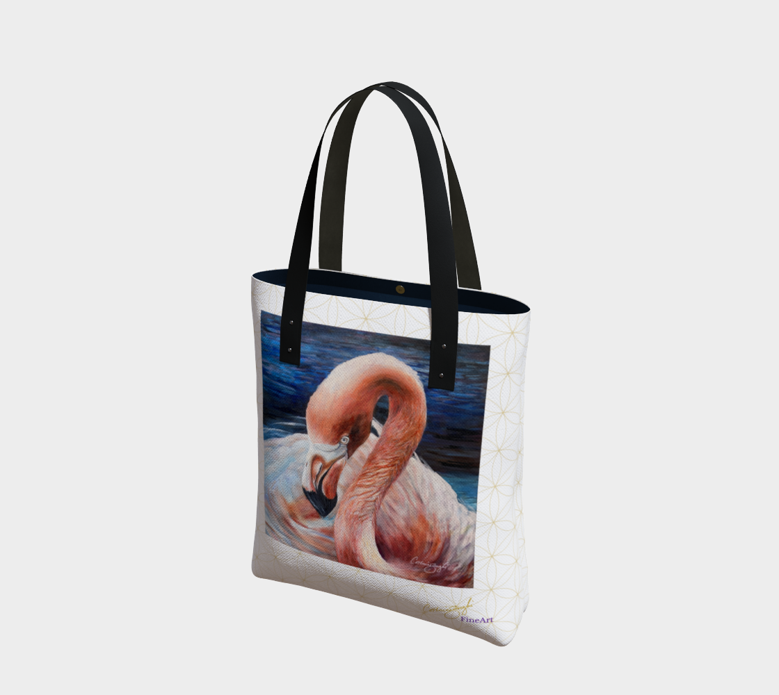 Flamingo Impressions with Grid