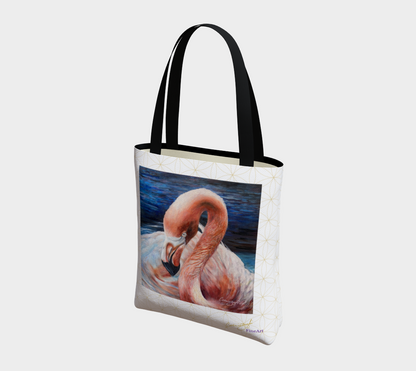 Flamingo Impressions with Grid