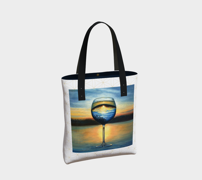 Sunset in Glass w Grid