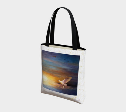 Sunset Serenade with Grid