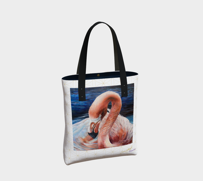 Flamingo Impressions with Grid