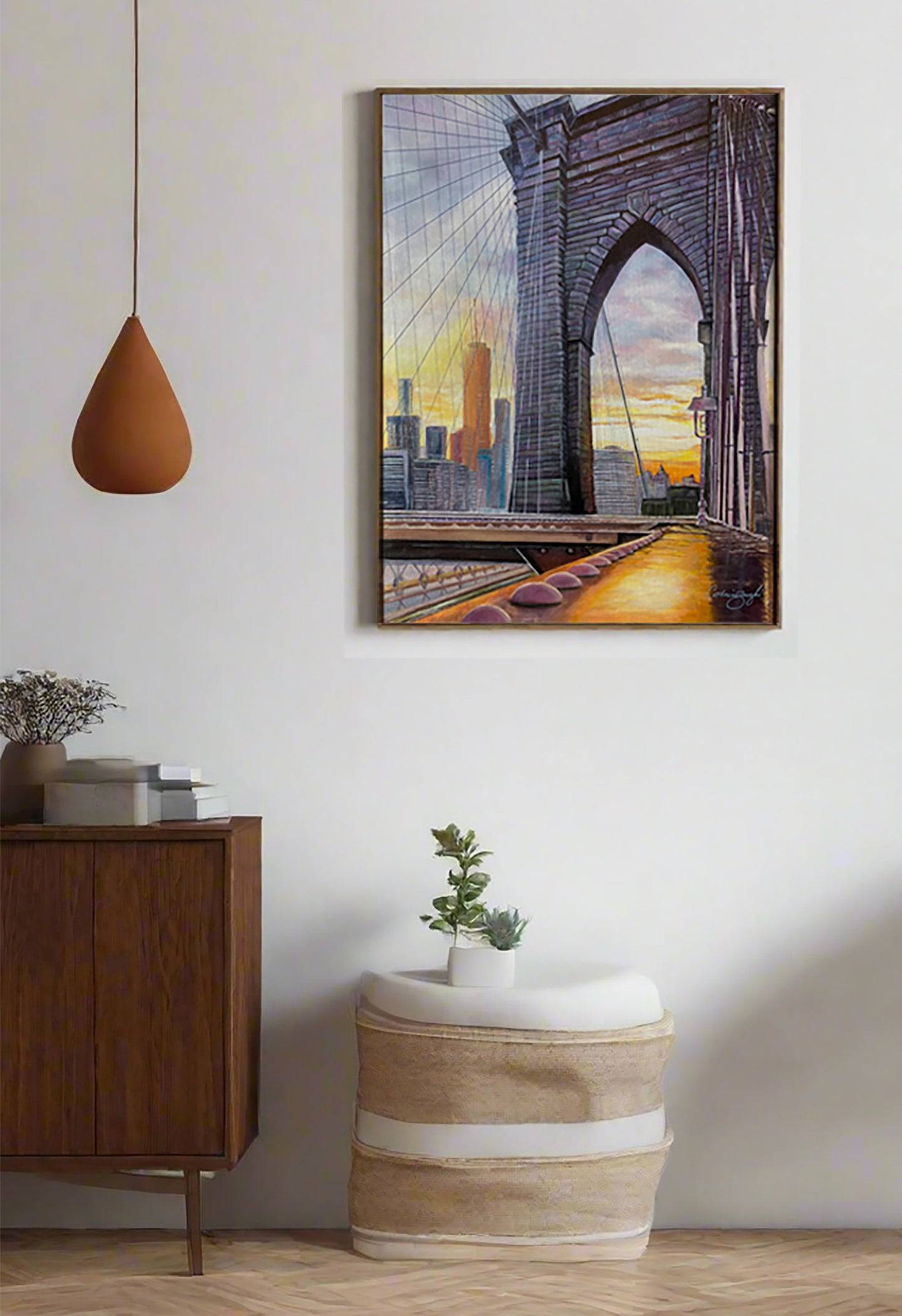 Brooklyn Bridge Sunset Glow