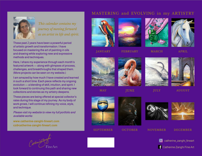 Mastering and Evolving in my Artistry 2026 FIne Art Calendar