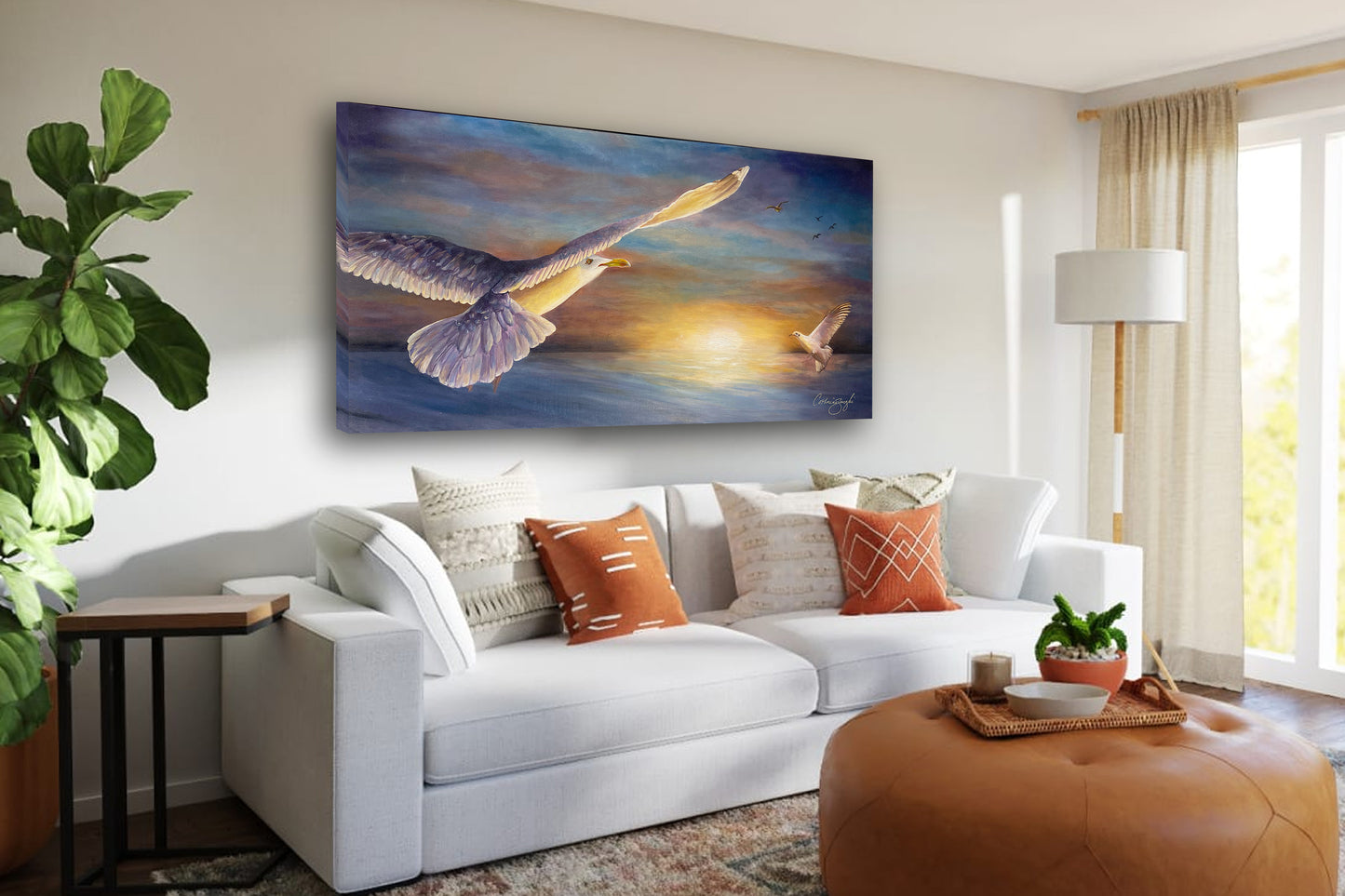 Sunset Serenade in Flight