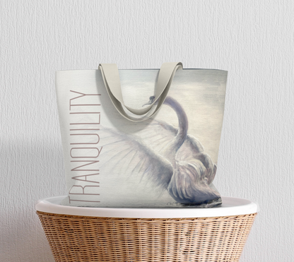 Wings of Tranquility Cotton Statement Bag