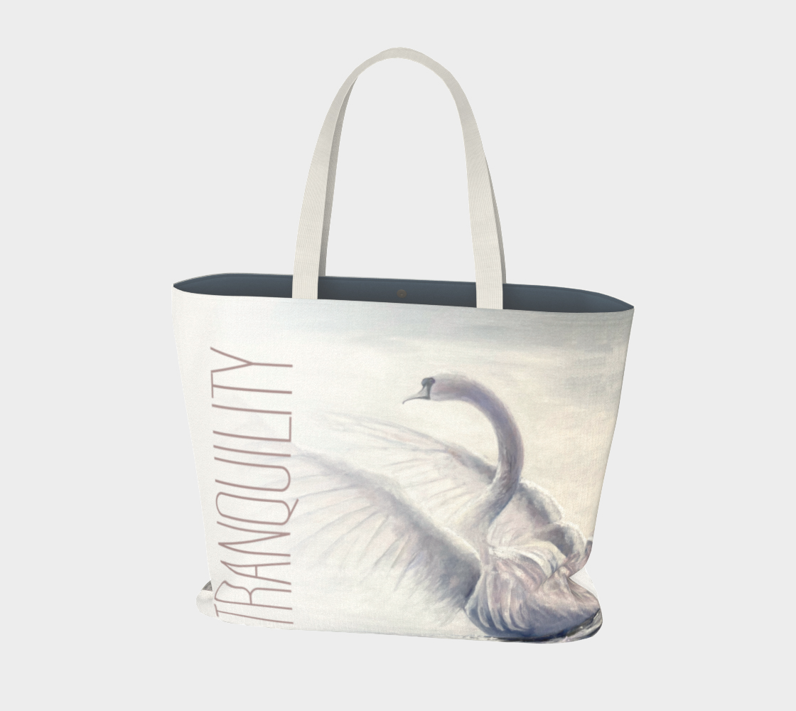 Wings of Tranquility Cotton Statement Bag