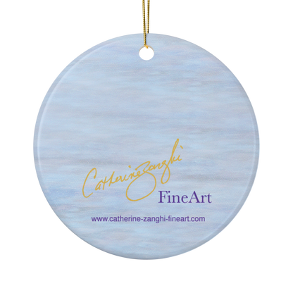 Flamingo Impressions | Ceramic Ornament