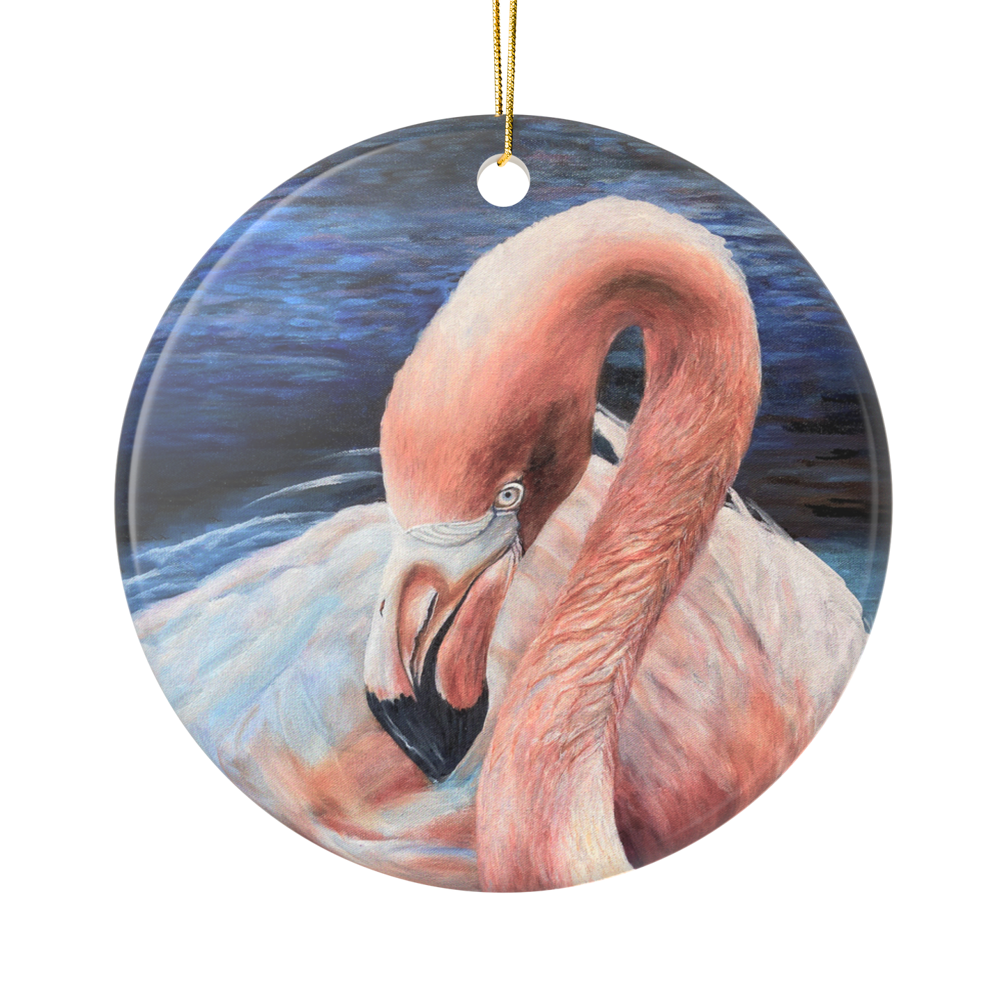 Flamingo Impressions | Ceramic Ornament