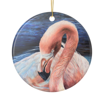 Flamingo Impressions | Ceramic Ornament