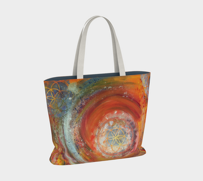 Seed of Life Free Style Cotton Tote
