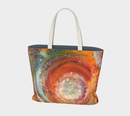 Seed of Life Free Style Cotton Tote