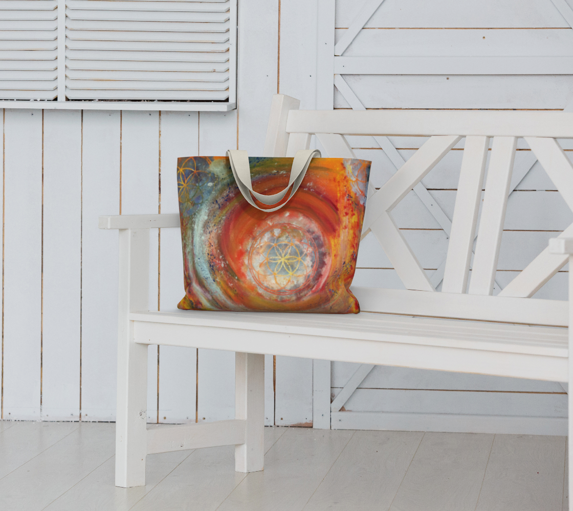 Seed of Life Free Style Cotton Tote