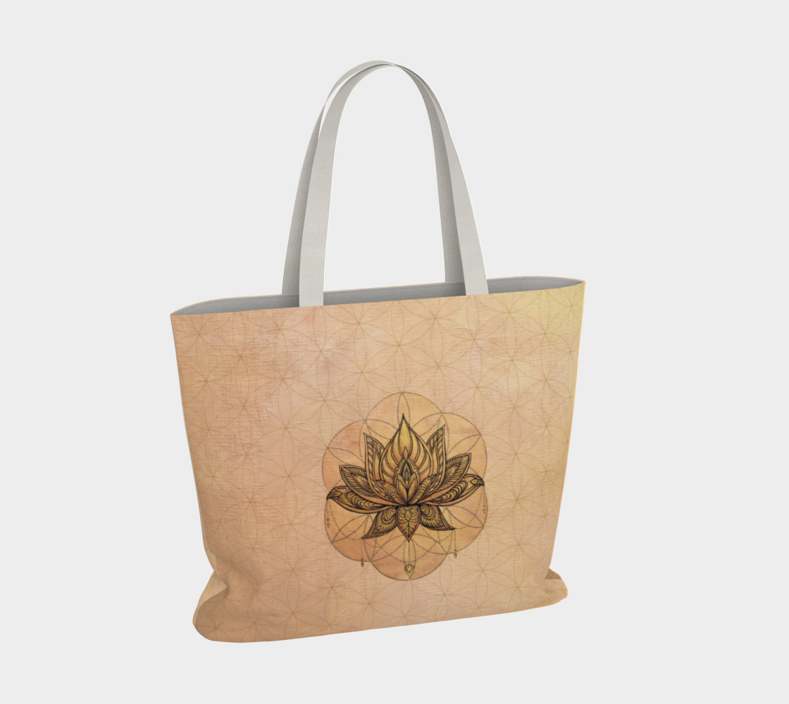 Legacy Collection Cotton Carryall Tote Bag – Sacred Lotus