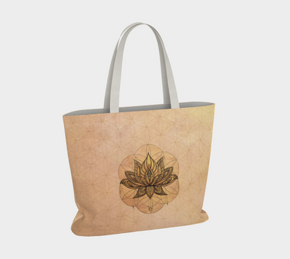 Legacy Collection Cotton Carryall Tote Bag – Sacred Lotus