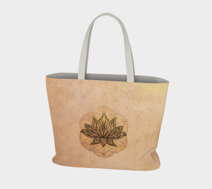 Legacy Collection Cotton Carryall Tote Bag – Sacred Lotus